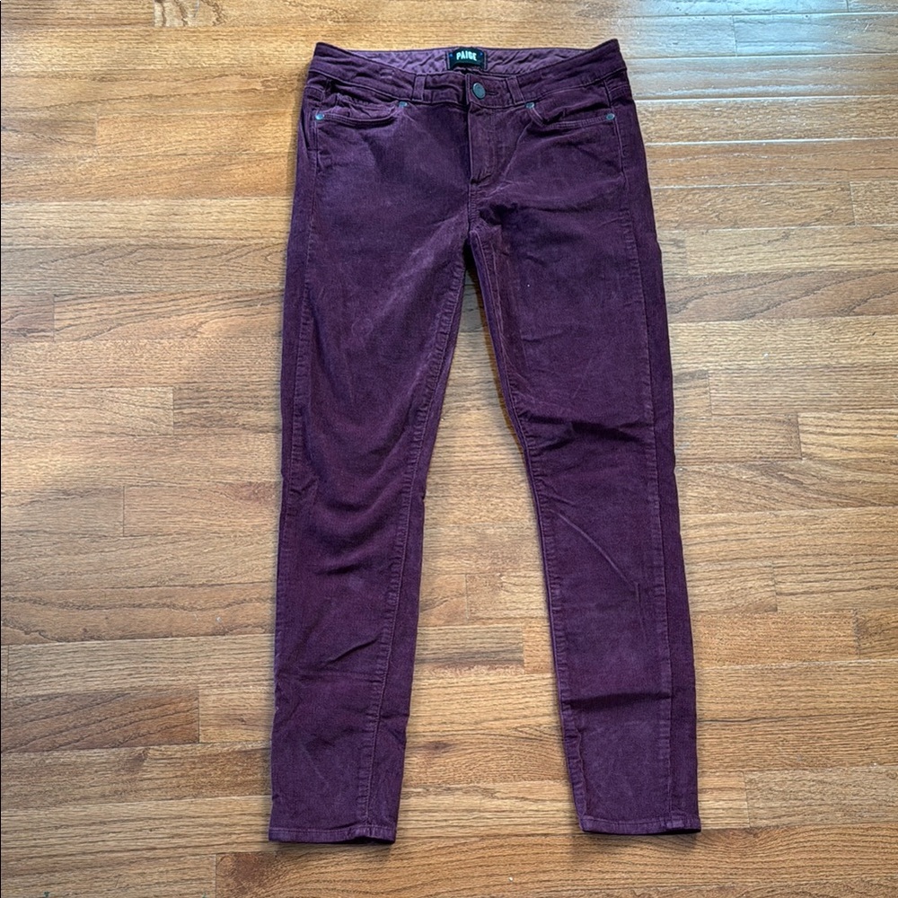 Plum Paige corduroys